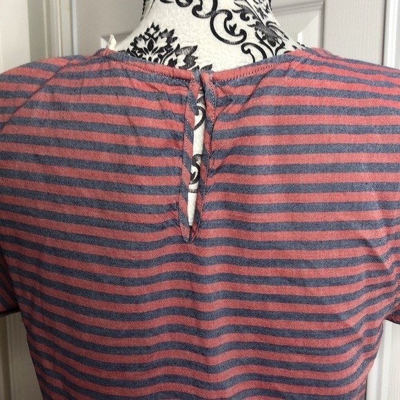 Levi’s Dress Red Blue One Pocket Stripe Fitted Waist S - Picture 5 of 7